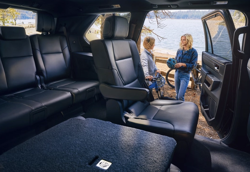 toyota sequoia rear fold flat seating