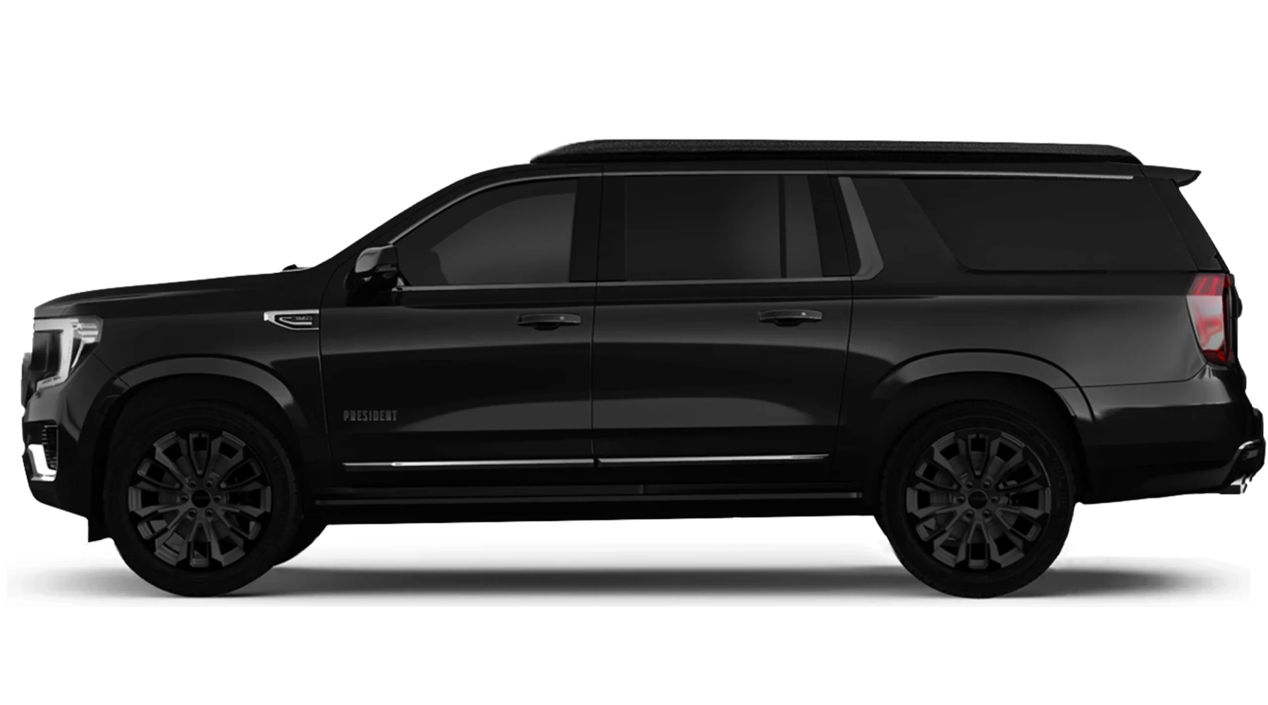 The President - A Autogroup International Right hand Drive conversion, CEO & Armour Fitout Side view, Bonnet on left