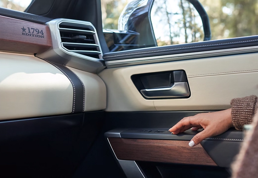 Toyota Tundra interior leather 1794 edition